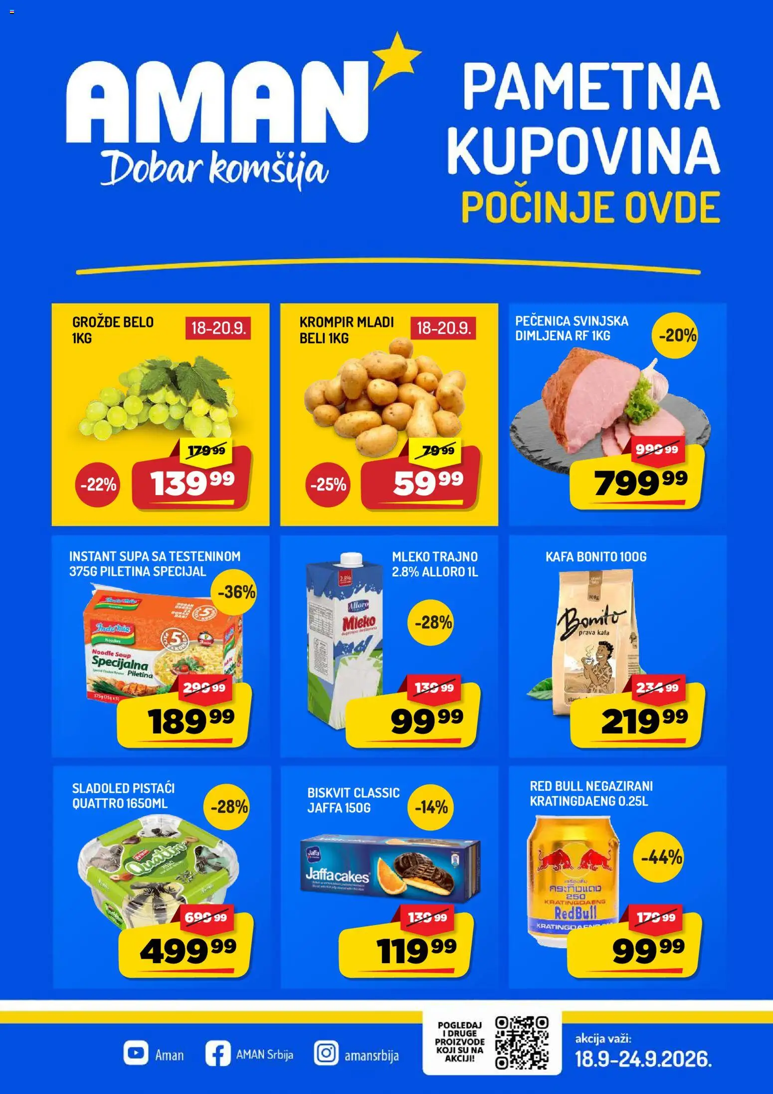 Pregled Aman kataloga - važi od 18.09.2026