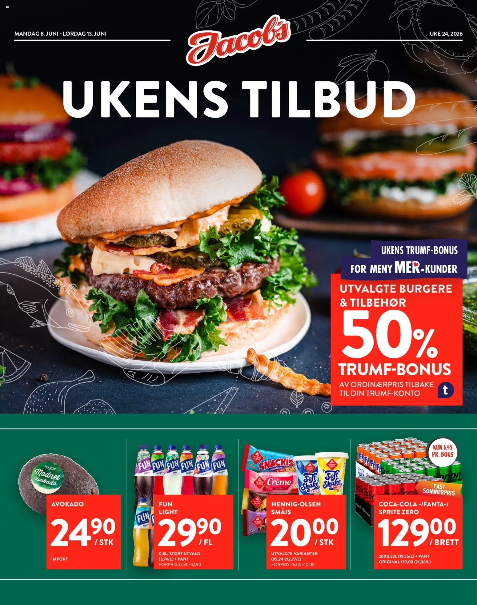 Forhåndsvis Jacobs kundeavis fra butikk Jacobs gyldig fra 08/06/2026