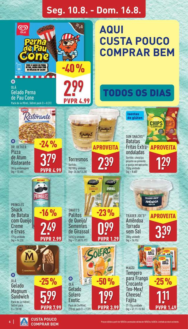 Novo folheto Aldi a partir de 10/08
