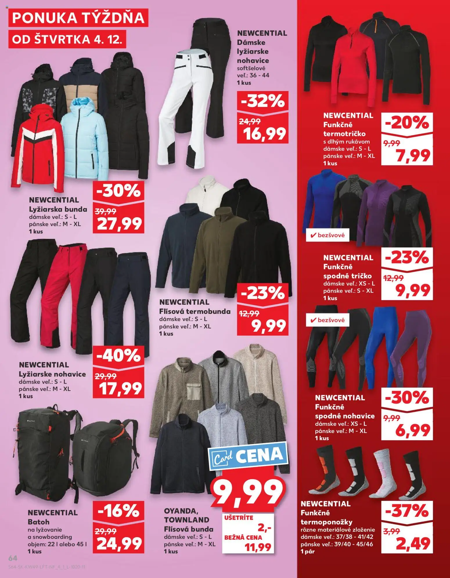 Náhľad Kaufland letáku platného od 04.12.2025 - Tričko, Bunda, Nohavice, Batoh