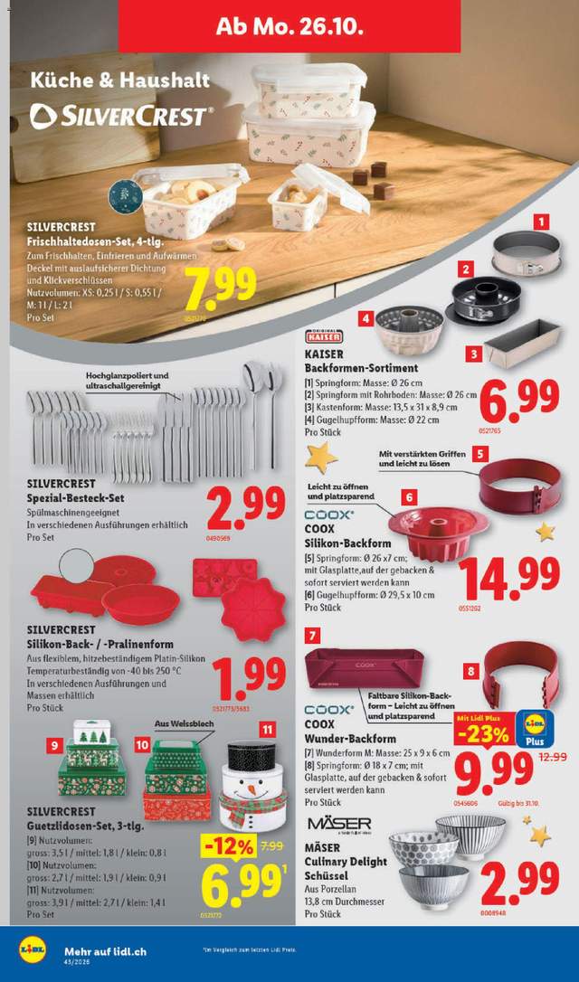 Neue Lidl Aktionen ab 22.10.