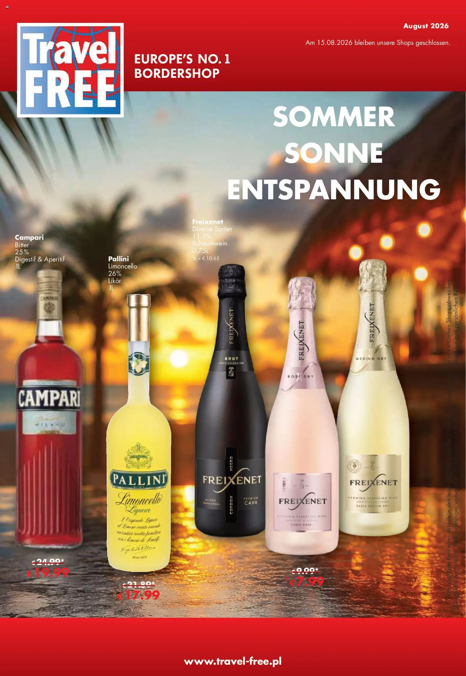 Vorschau von dem Prospekt des Geschäftes Travel Free, gültig ab dem 01.08.2026