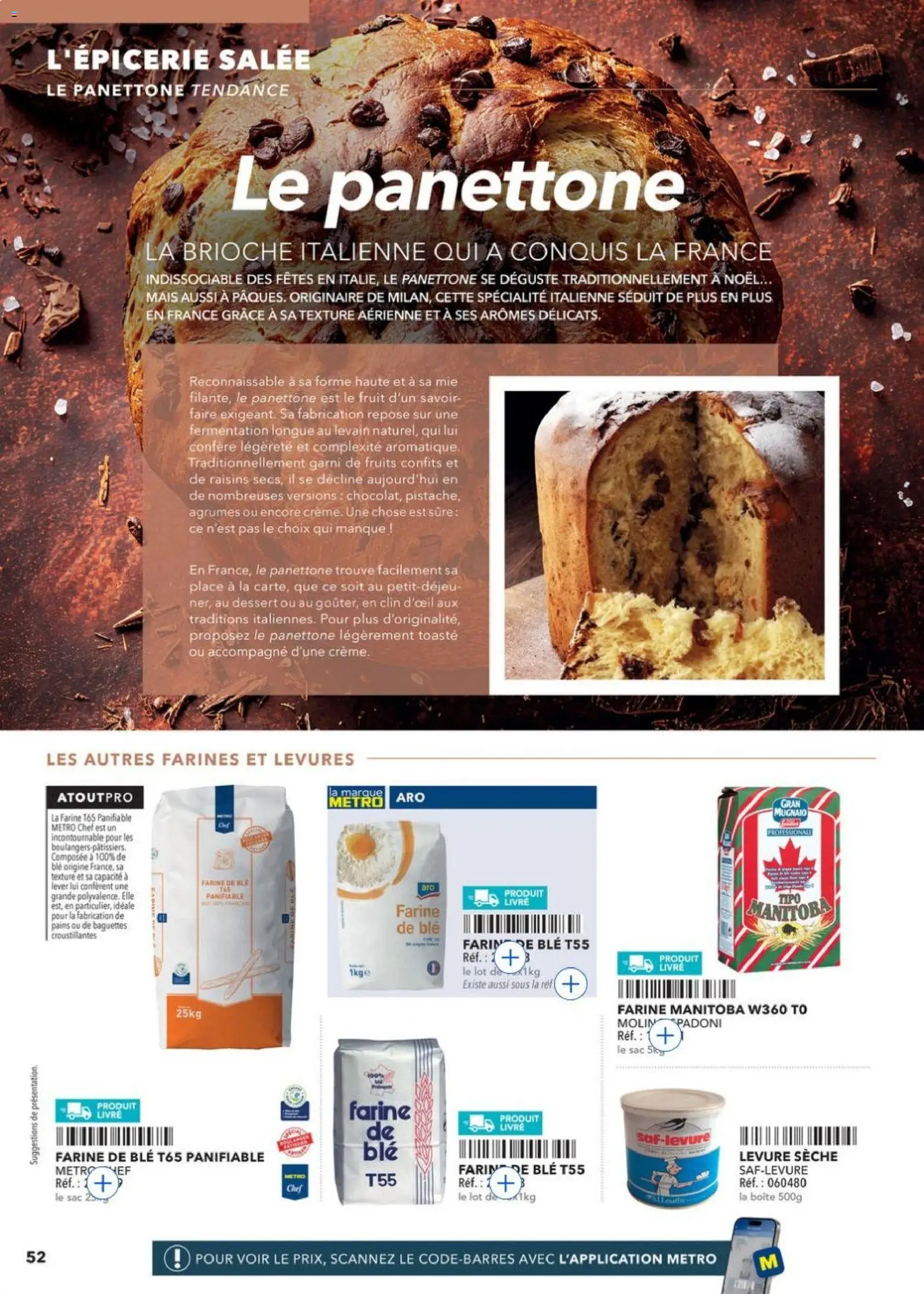 Prévisualisation de METRO - Guide Italie du magasin METRO formulaire valide 28/05/2026 - Dessert, Livre, Sac, Fruits, Raisins, Farine, Agrumes, Levure