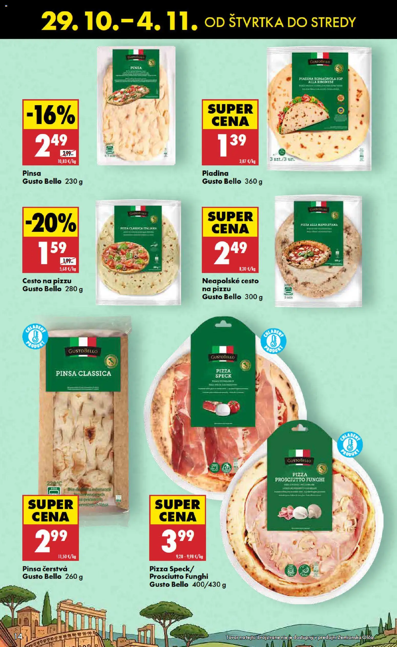 Náhľad Biedronka letáku platného od 29.10.2026 - Pizza, Prosciutto, Cesto