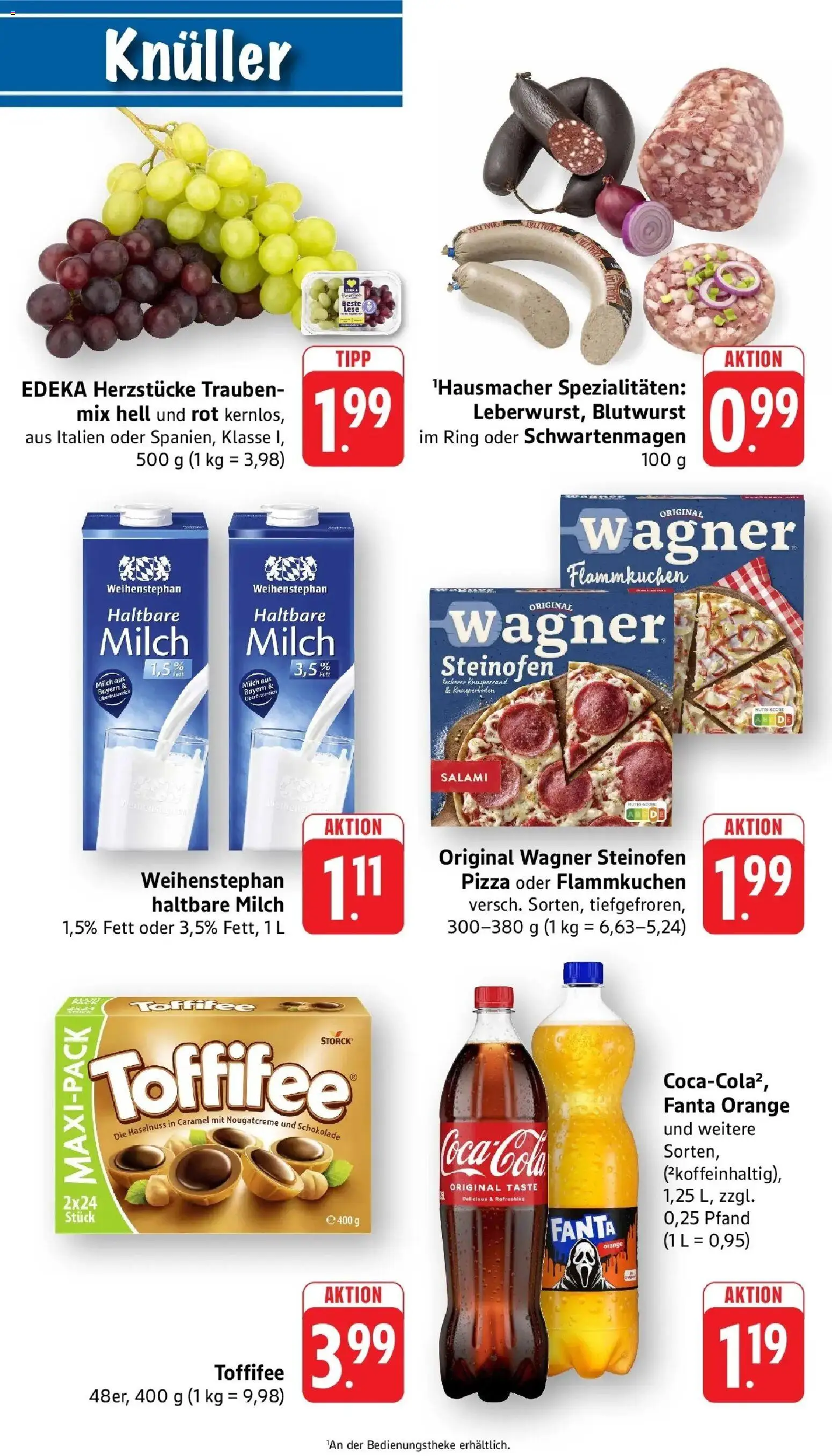 Vorschau von dem Prospekt des Geschäftes nah & gut, gültig ab dem 26.10.2026 - Pizza, Schokolade, Milch, Toffifee, Fanta, Salami, Trauben, Spezialitäten