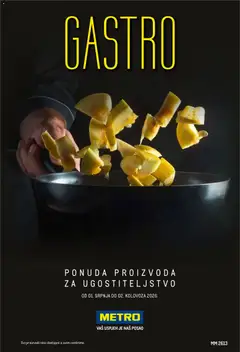Pregled letka Metro - Gastro trgovine Metro vrijedi od 01.07.2026