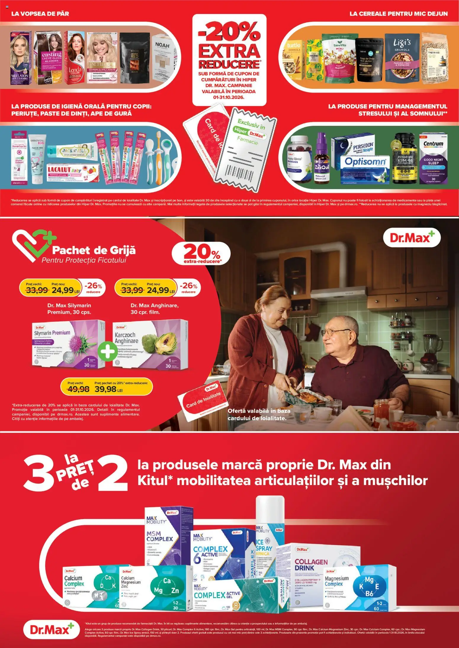 Previzualizarea de cataloage: Dr.Max Dr.Max Catalog Hiper-farmacii valabil de la 01.10.2026 - Paste, Cereale, Baby, Vopsea, Premium, Active, Aplică, Fulgi