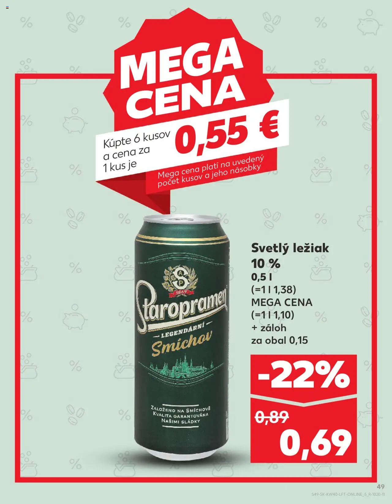 Náhľad Kaufland letáku platného od 02.10.2025 - Staropramen