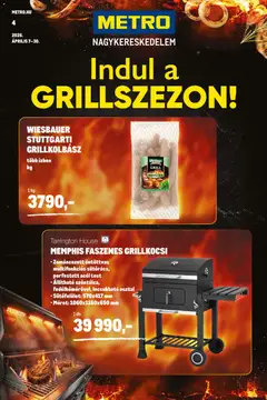 Metro - Metro Grillszezon katalógus 2026/04 megtekintése, amely érvényes 2026.04.07.-től