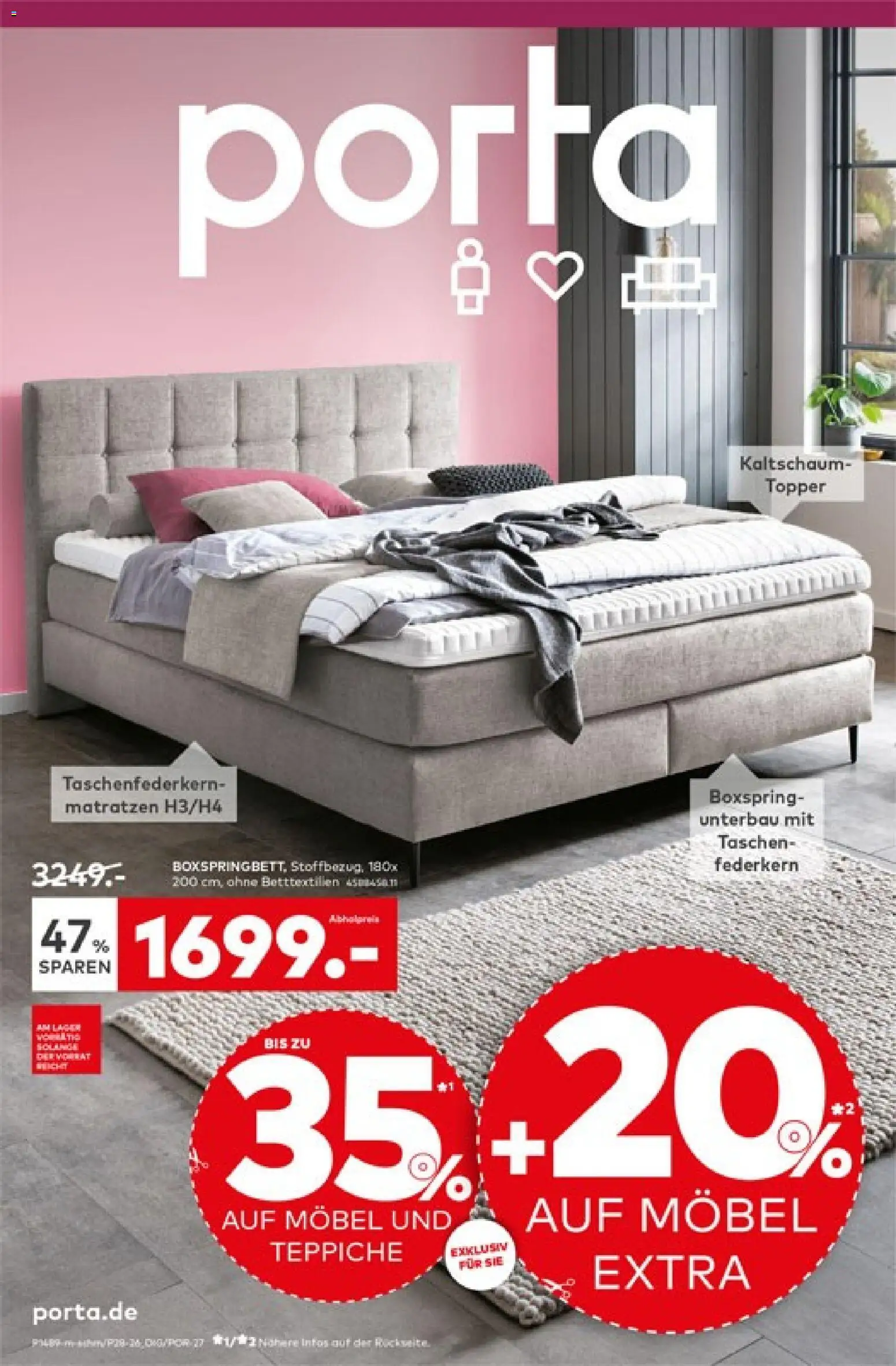 Vorschau von dem Prospekt des Geschäftes Porta!, gültig ab dem 09.08.2026 - Taschen, Topper