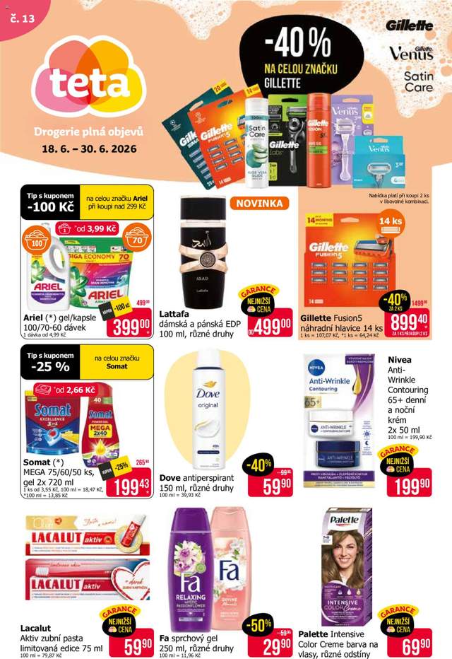 Nový TETA Drogerie leták od 18.06.