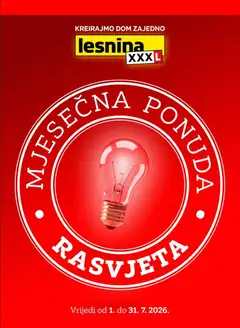 Pregled letka Lesnina Katalog trgovine Lesnina vrijedi od 01.07.2026