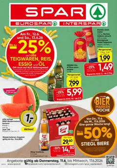 Vorschau der Angebote: Spar Spar Flugblatt - Niederösterreich gültig ab 11.06.2026