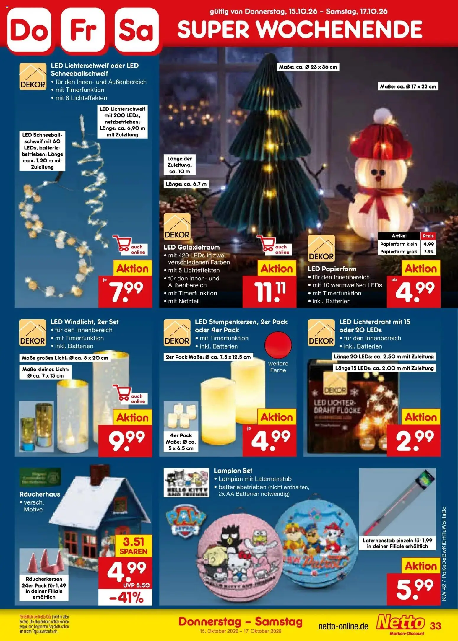 Vorschau von dem Prospekt des Geschäftes Netto Marken-Discount, gültig ab dem 12.10.2026 - Batterien, Batterie, Netzteil