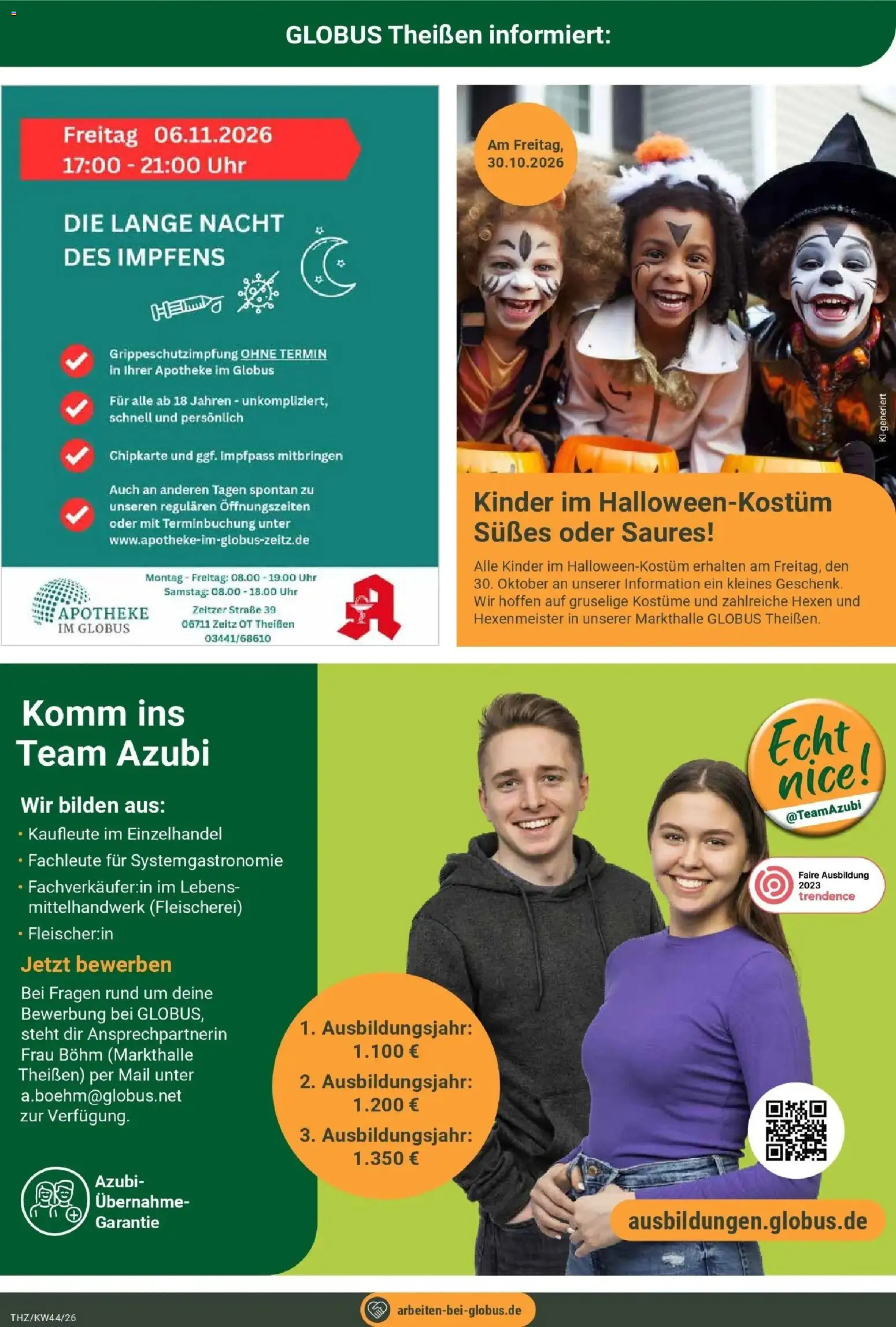 Vorschau von dem Prospekt des Geschäftes Globus, gültig ab dem 26.10.2026