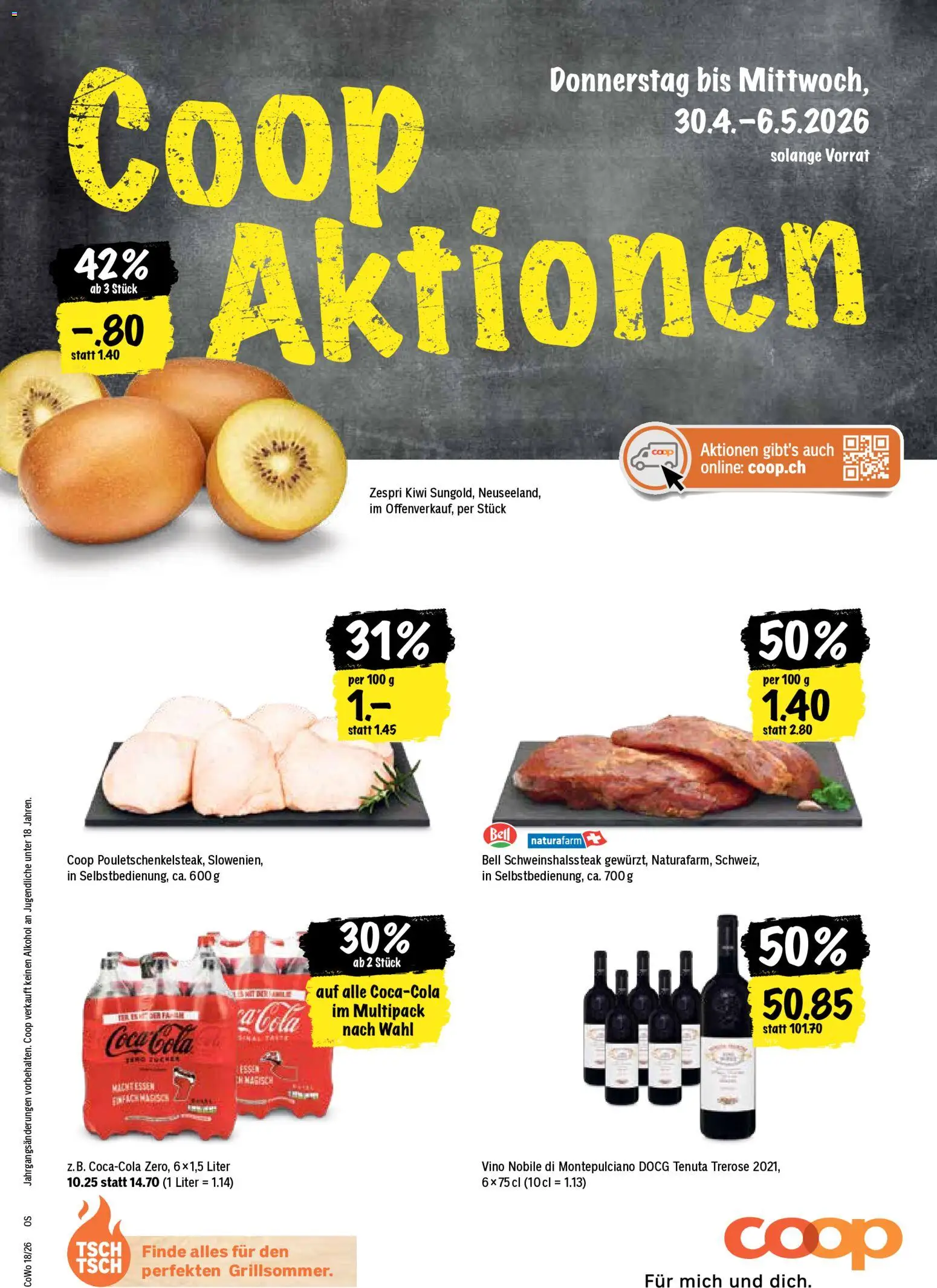 Vorschau des Merkblatts Coop aktionen vom Shop Coop gültig von 30.04.2026 bis 06.05.2026