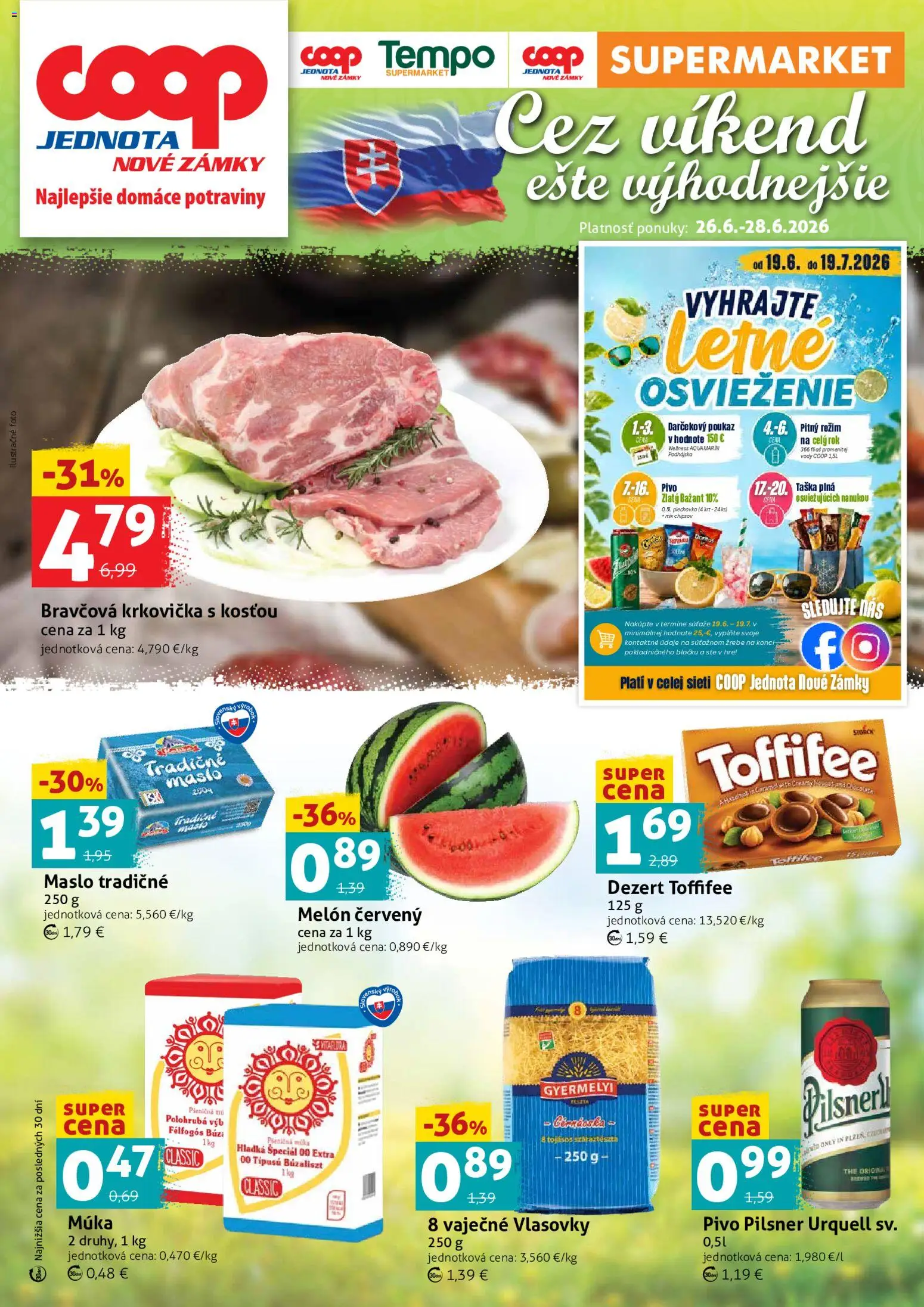 Náhľad COOP Jednota letáku platného od 26.06.2026