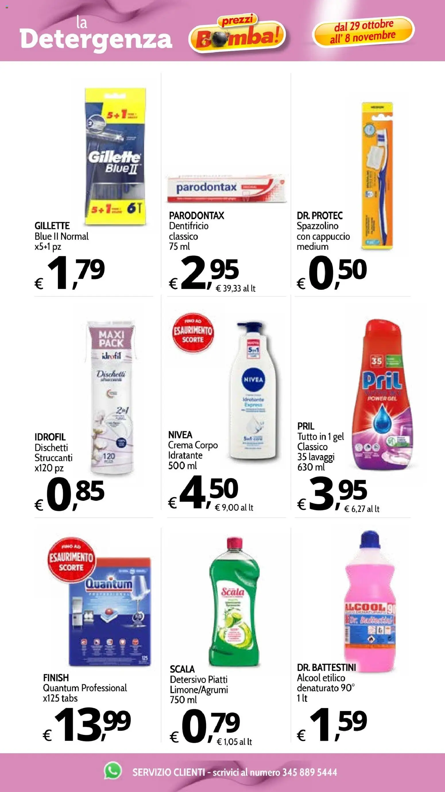 Anteprima dell'opuscolo Primo Prezzo volantino dal negozio Primo Prezzo valido da 29/10/2026 - Crema, Piatti, Scala, Dentifricio, Cappuccio, Spazzolino