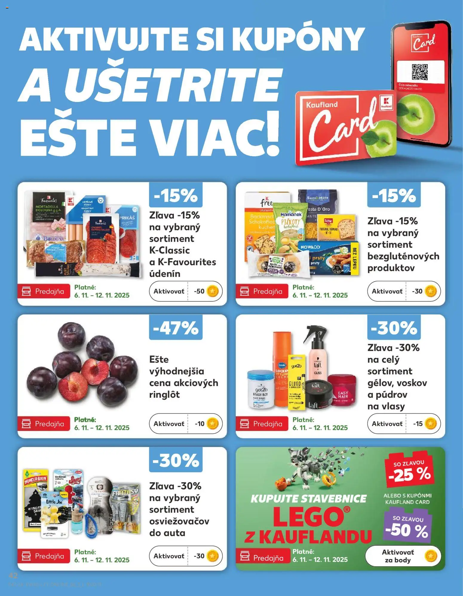 Náhľad Kaufland letáku platného od 06.11.2025 - LEGO, LEGO stavebnice, Piškóty