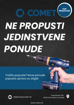 Pregled letka Comet Katalog trgovine Comet vrijedi od 01.10.2026