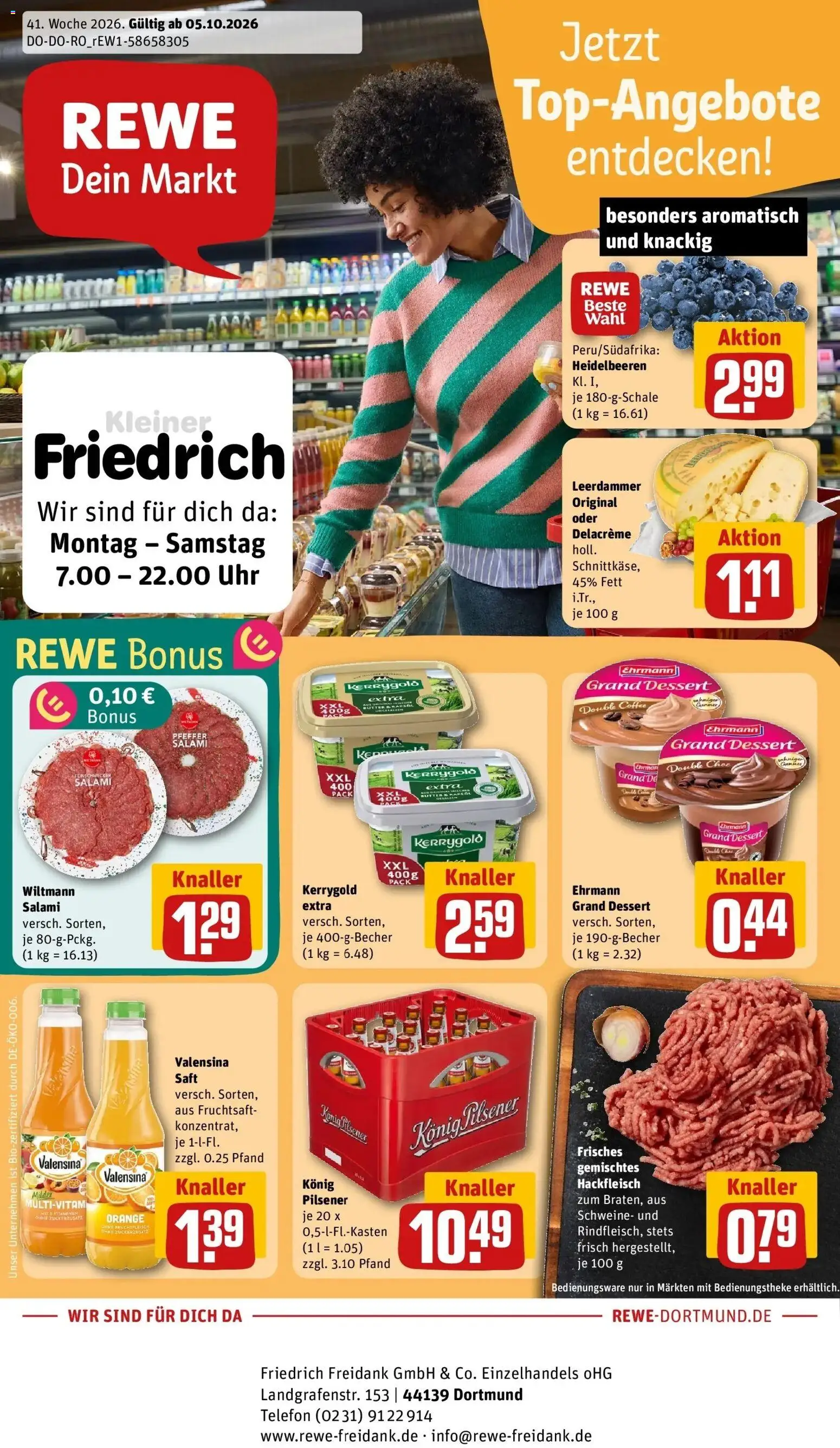 Vorschau von dem Prospekt des Geschäftes Rewe, gültig ab dem 05.10.2026