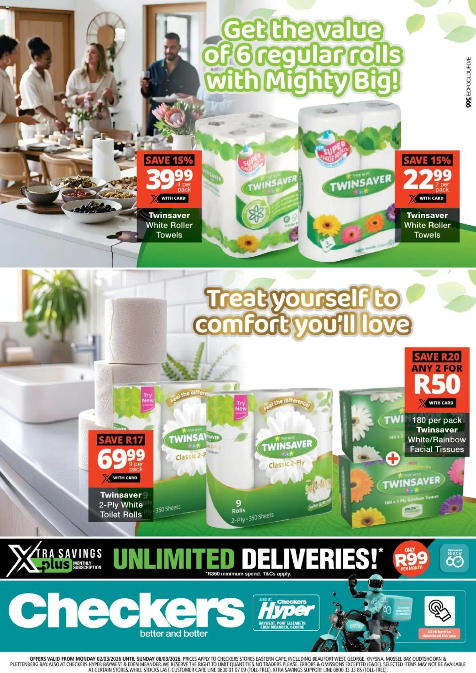 Checkers Eastern Cape - Twinsaver Promotion 02/03 - 08/03/2026