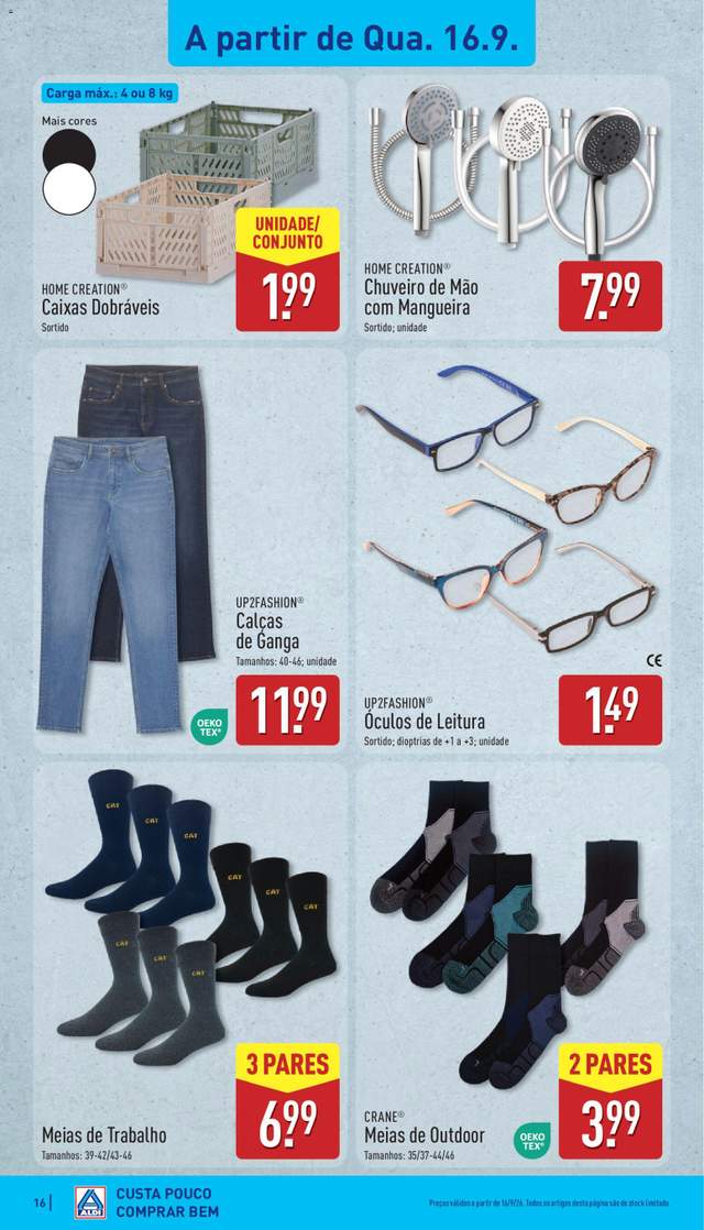 Novo folheto Aldi a partir de 14/09
