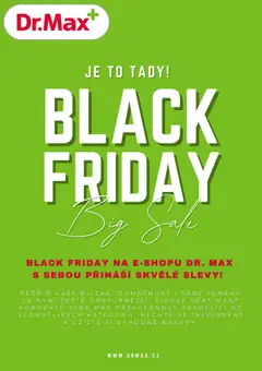 Náhled nabídky: Dr. Max Dr. Max Black Friday avízo platný od 28.10.2026