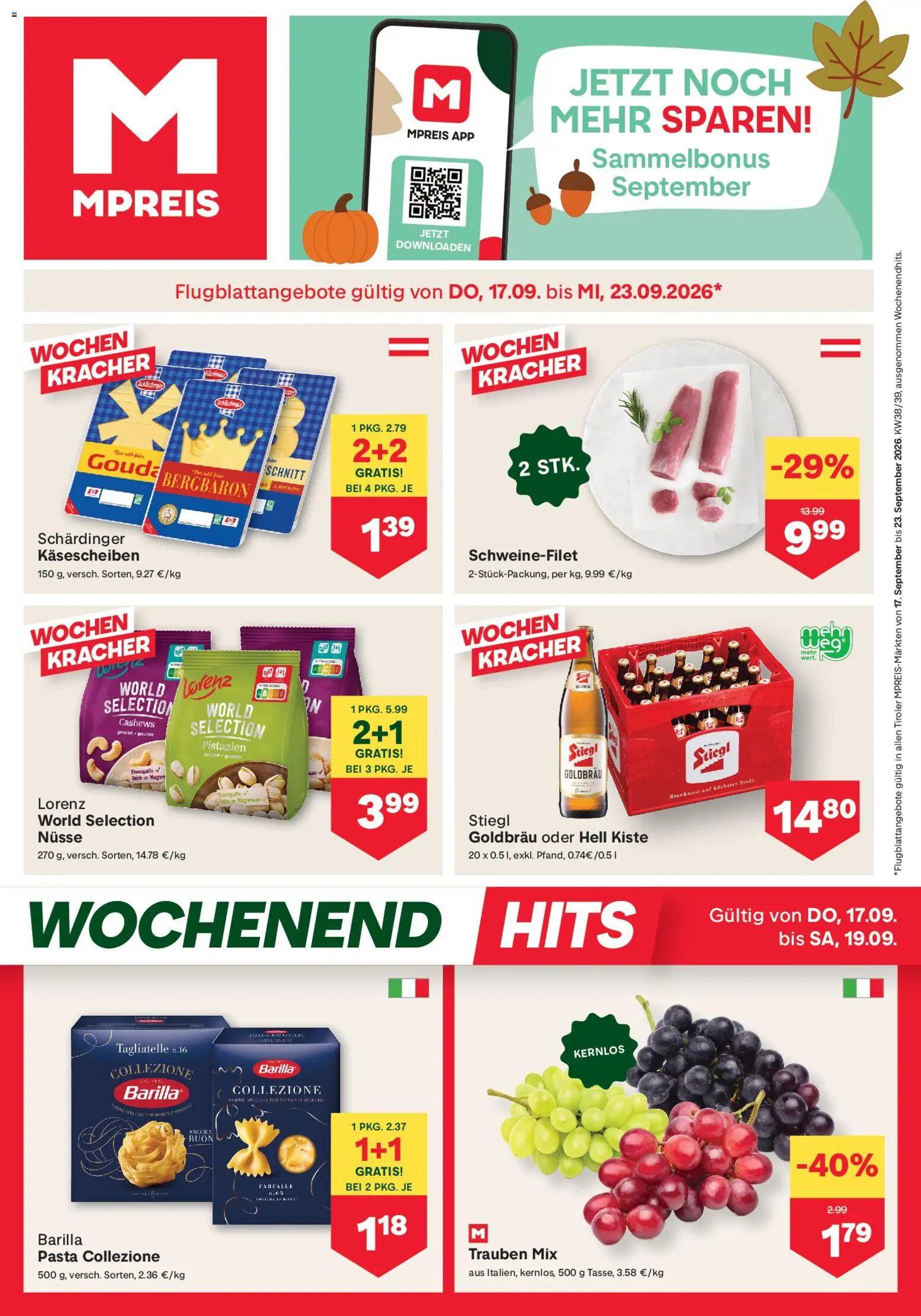 Vorschau der Angebote: MPREIS MPREIS Flugblatt gültig ab 17.09.2026