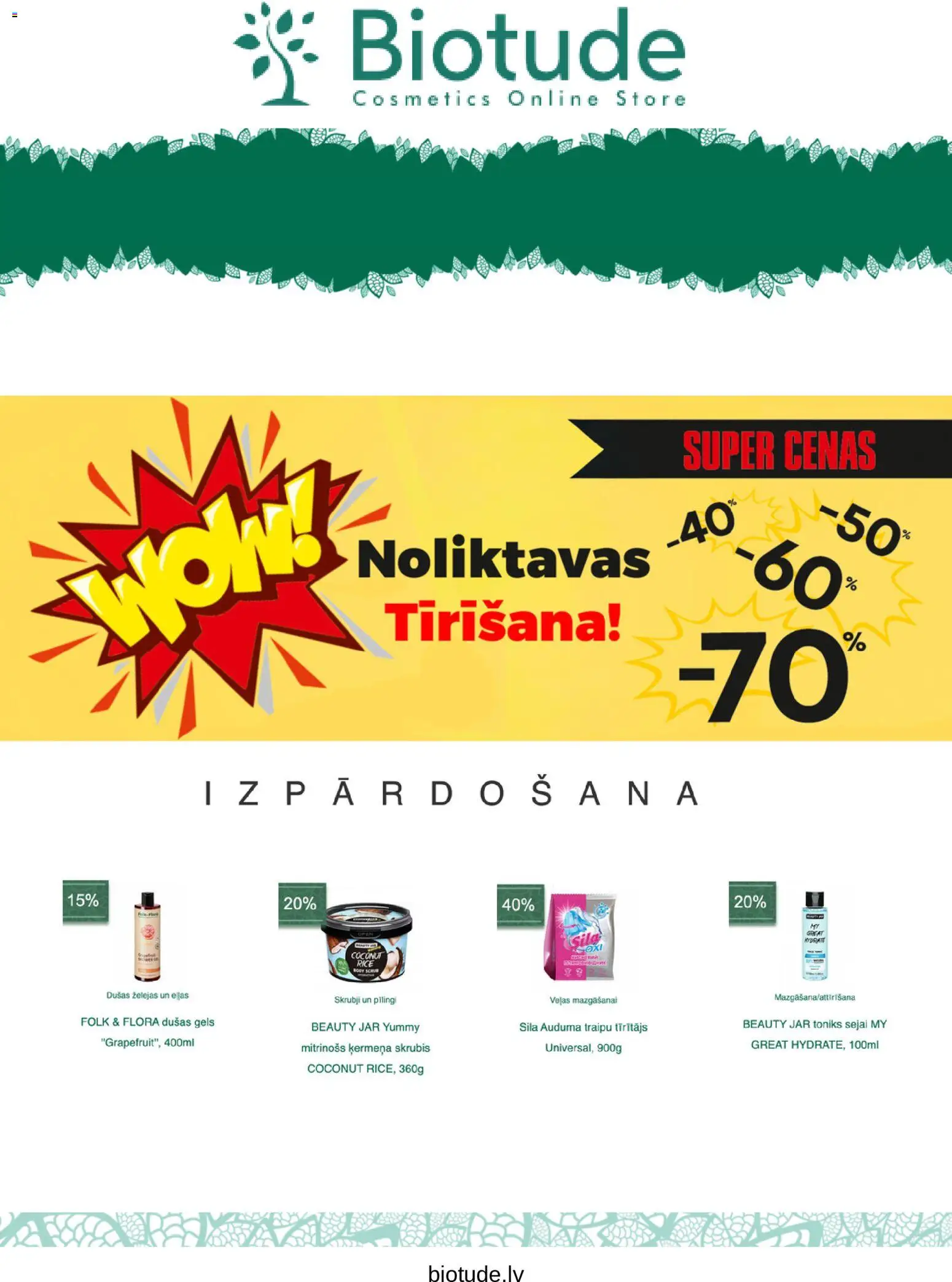 Skatīt Biotude akciju bukletu, derīgs no 21.04.2026.