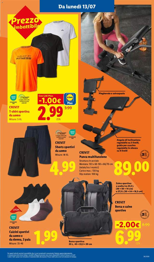 Nuovo volantino Lidl dal 09/07