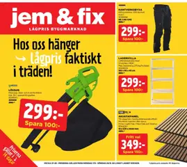 Förhandsgranska reklamblad Jem & Fix erbjudanden från butik Jem & Fix gäller från 06/09/2026