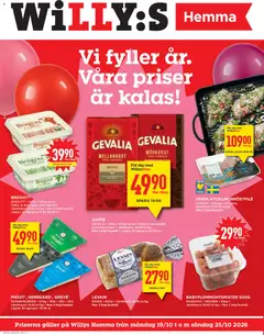 Förhandsgranska reklamblad Willys erbjudanden Hemma från butik Willys gäller från 19/10/2026