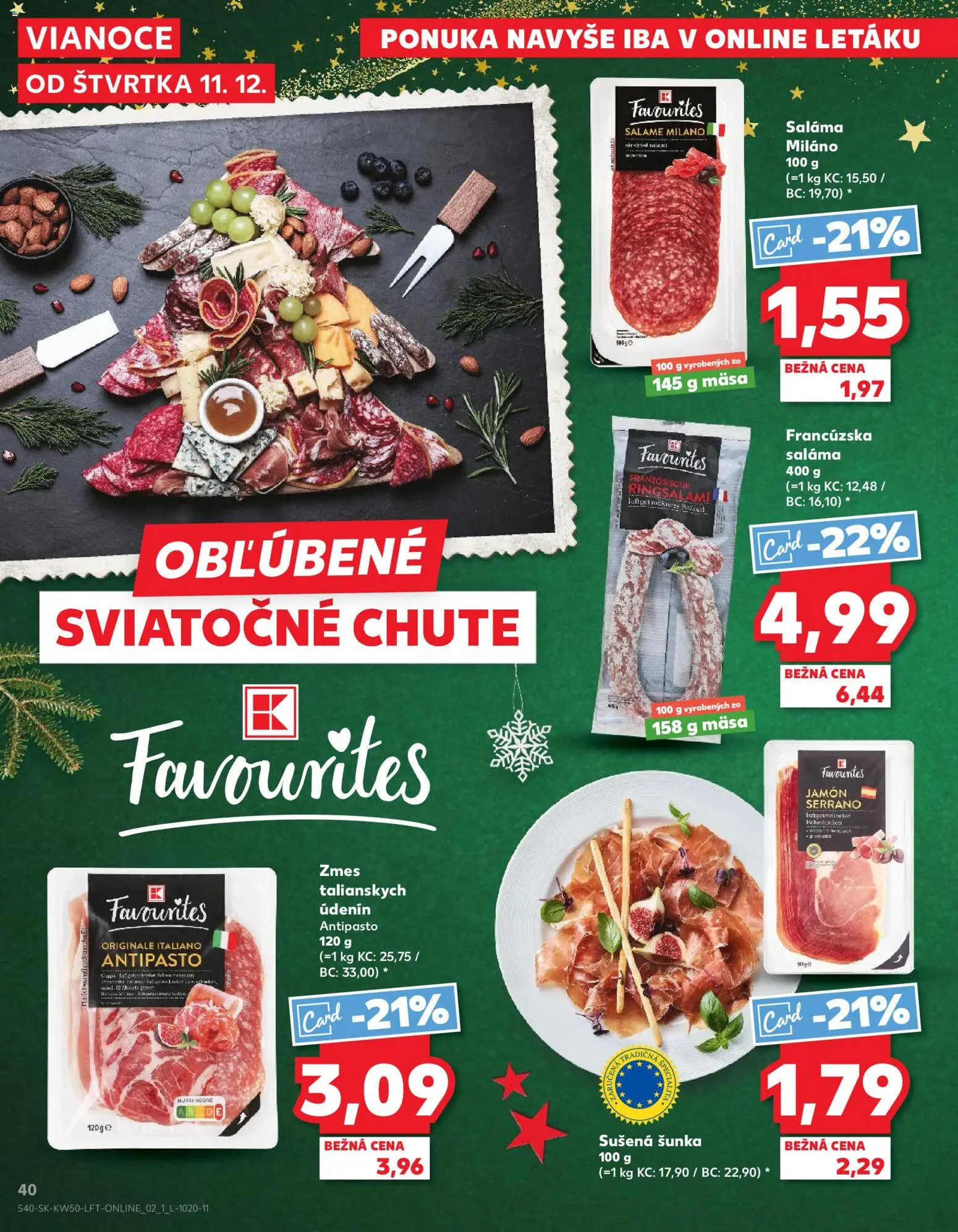 Náhľad Kaufland letáku platného od 11.12.2025 - Šunka, Saláma