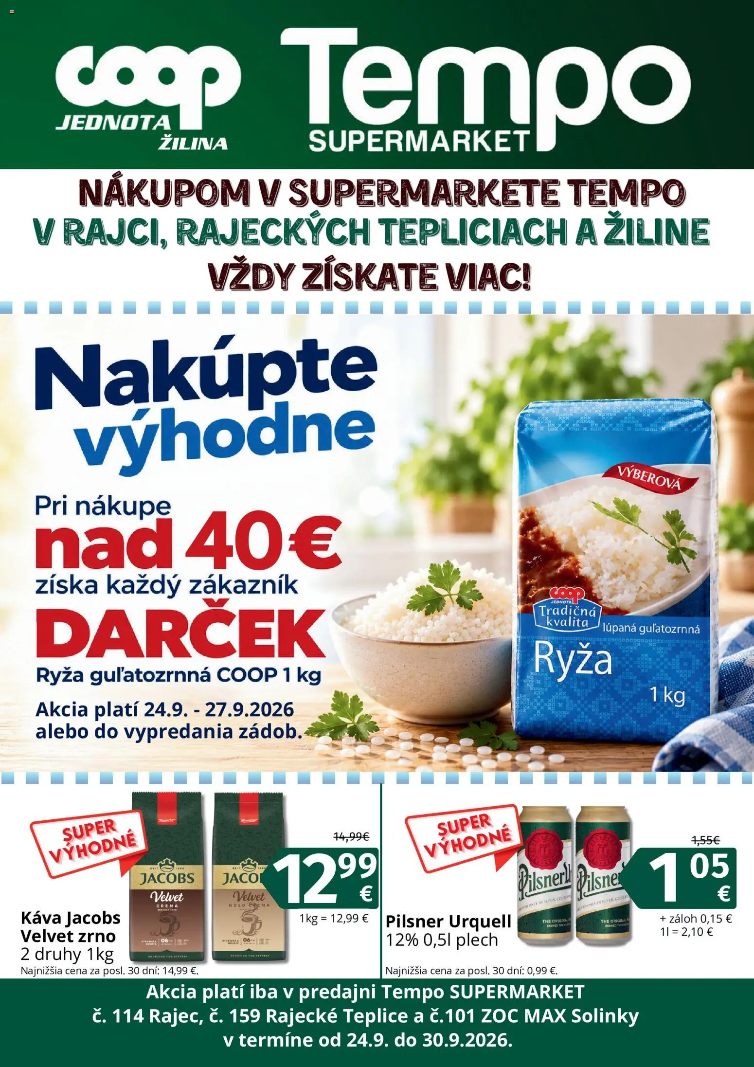 Náhľad COOP Jednota letáku platného od 24.09.2026
