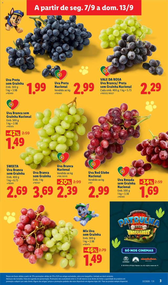 Novo folheto Lidl a partir de 07/09