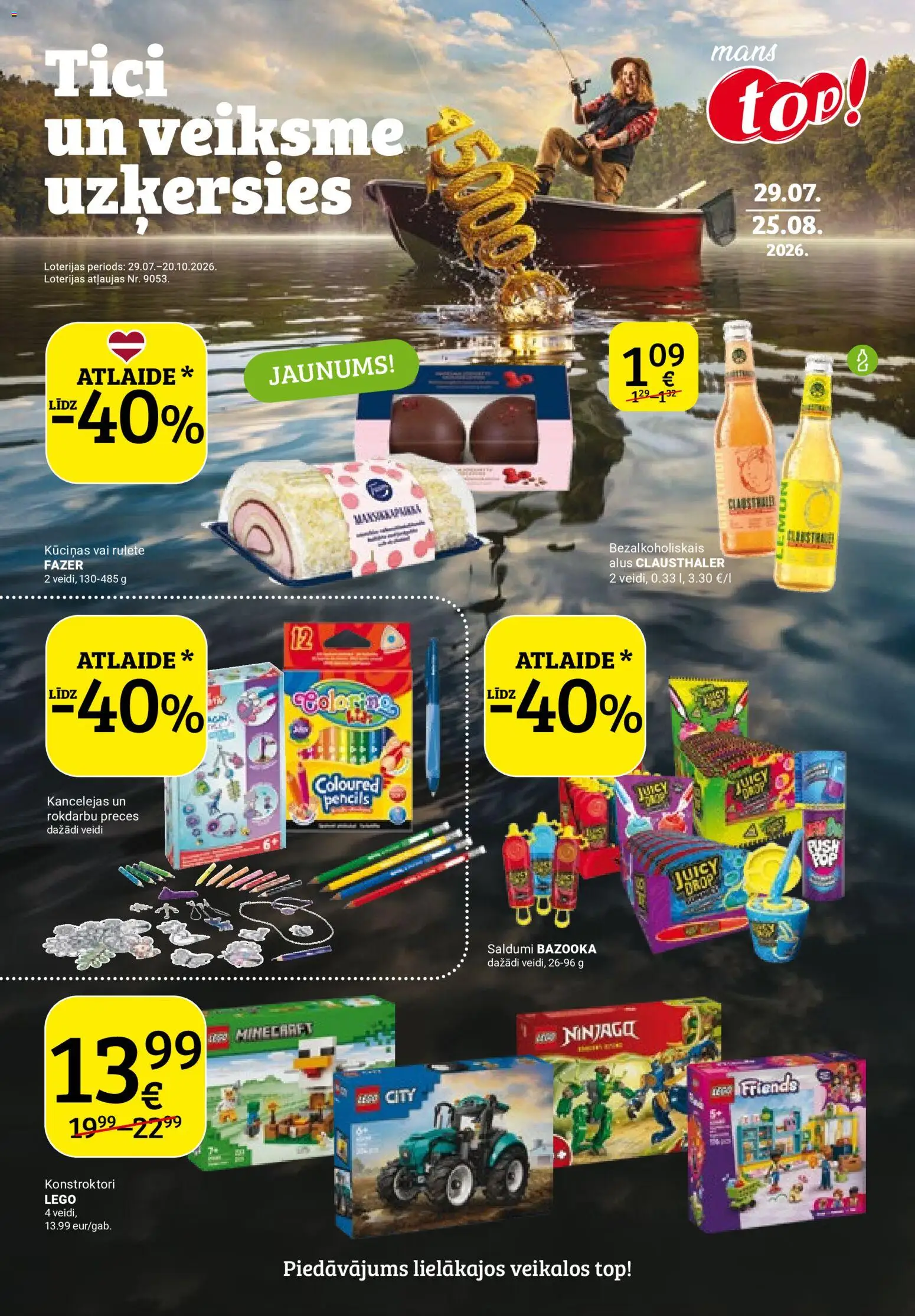 Skatīt Top! akciju bukletu, derīgs no 28.07.2026.