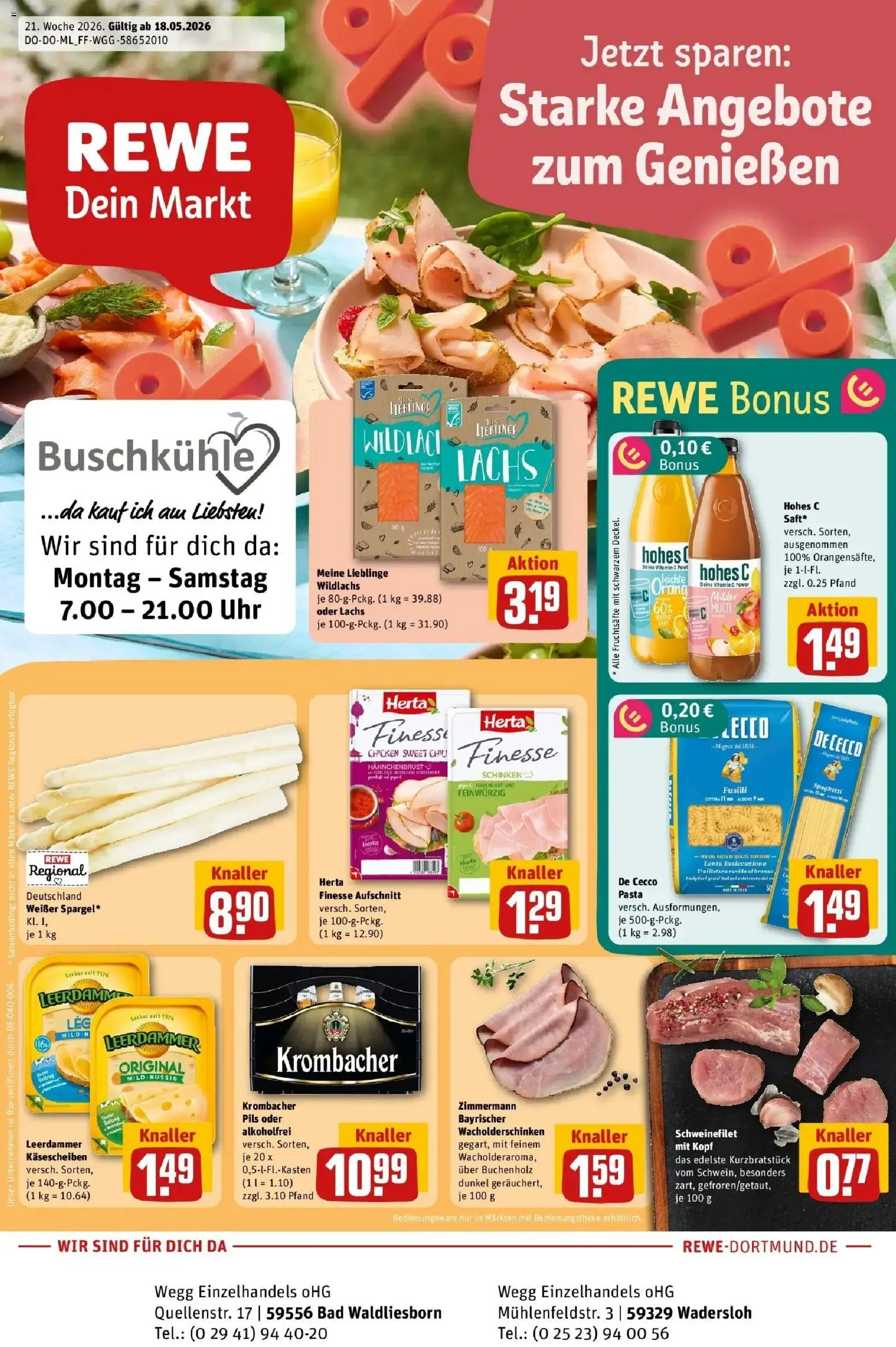 Vorschau von dem Prospekt des Geschäftes Rewe, gültig ab dem 17.05.2026