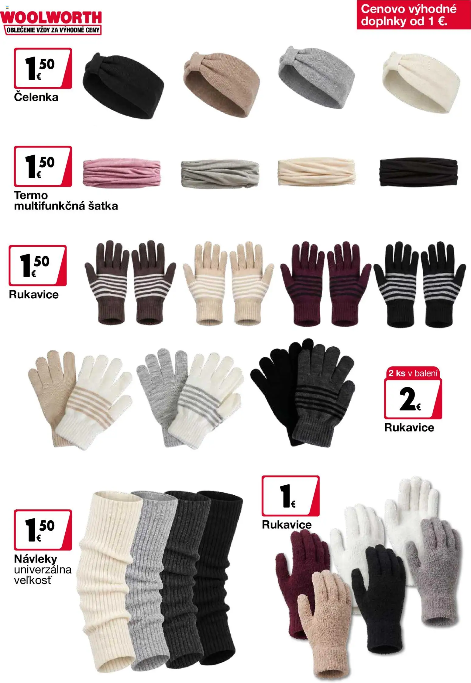 Náhľad Woolworth letáku platného od 02.10.2026 - Rukavice