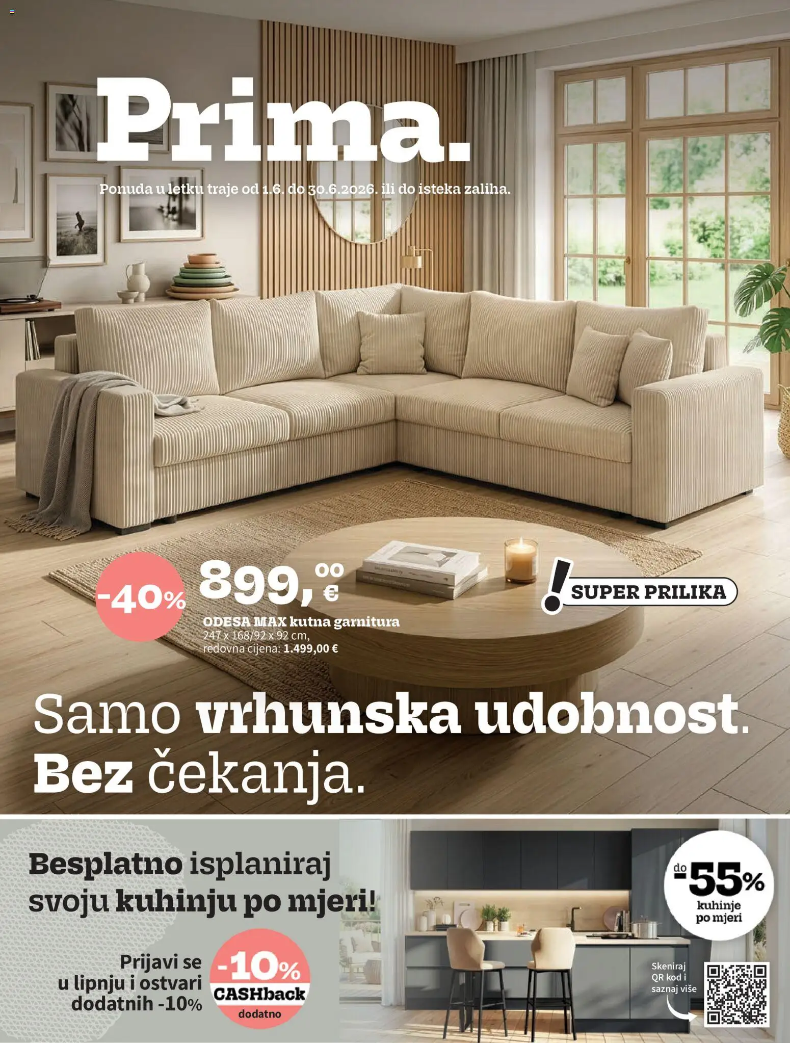 Pregled letka Prima Katalog trgovine Prima vrijedi od 01.06.2026
