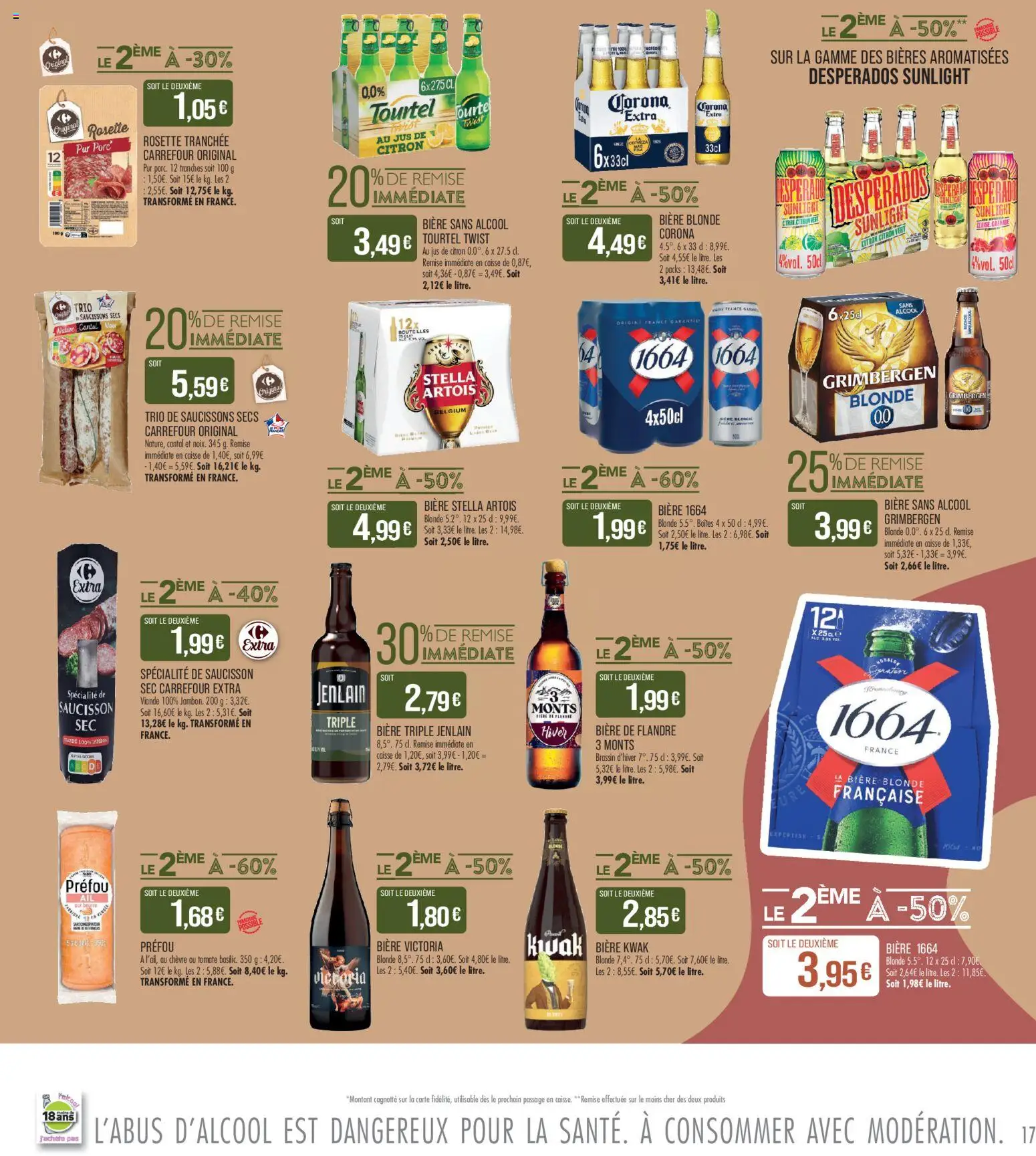 Prévisualisation de Match Supermarché - La match mania du magasin Match Supermarché formulaire valide 27/10/2026 - Saucisson, Tomate, Desperados, Cerise, Viande, Porc, Rosette, Bière triple