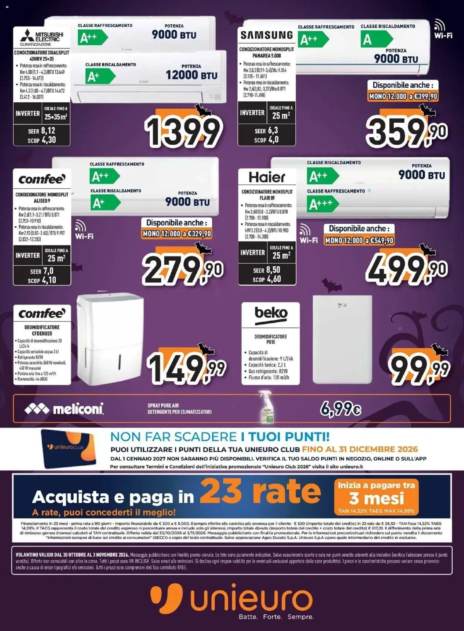 Anteprima dell'opuscolo Halloween da Unieuro! dal negozio Unieuro valido da 30/10/2026