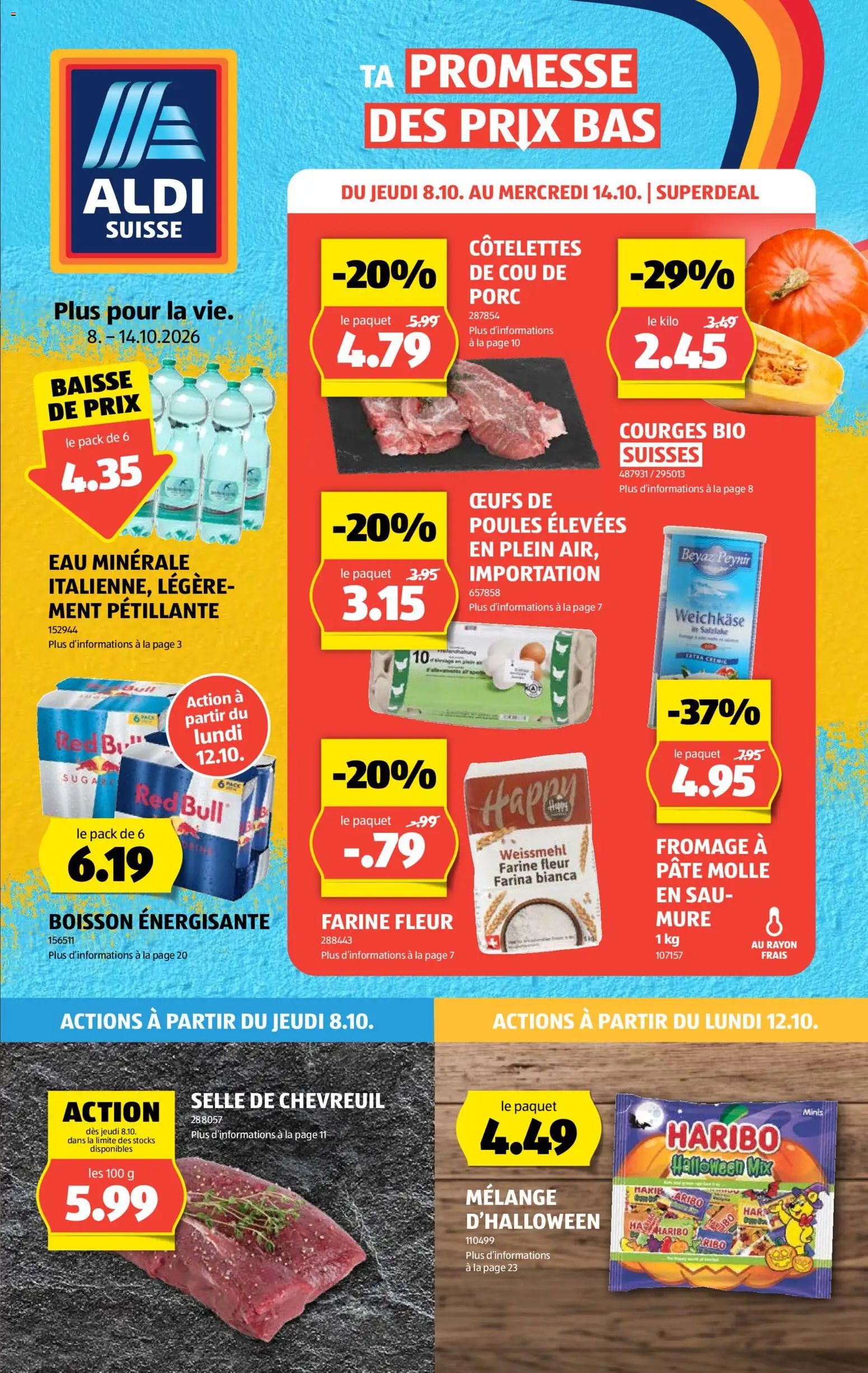 Vorschau des Merkblatts Aldi aktionen FR vom Shop Aldi gültig von 08.10.2026 bis 14.10.2026 - Red bull