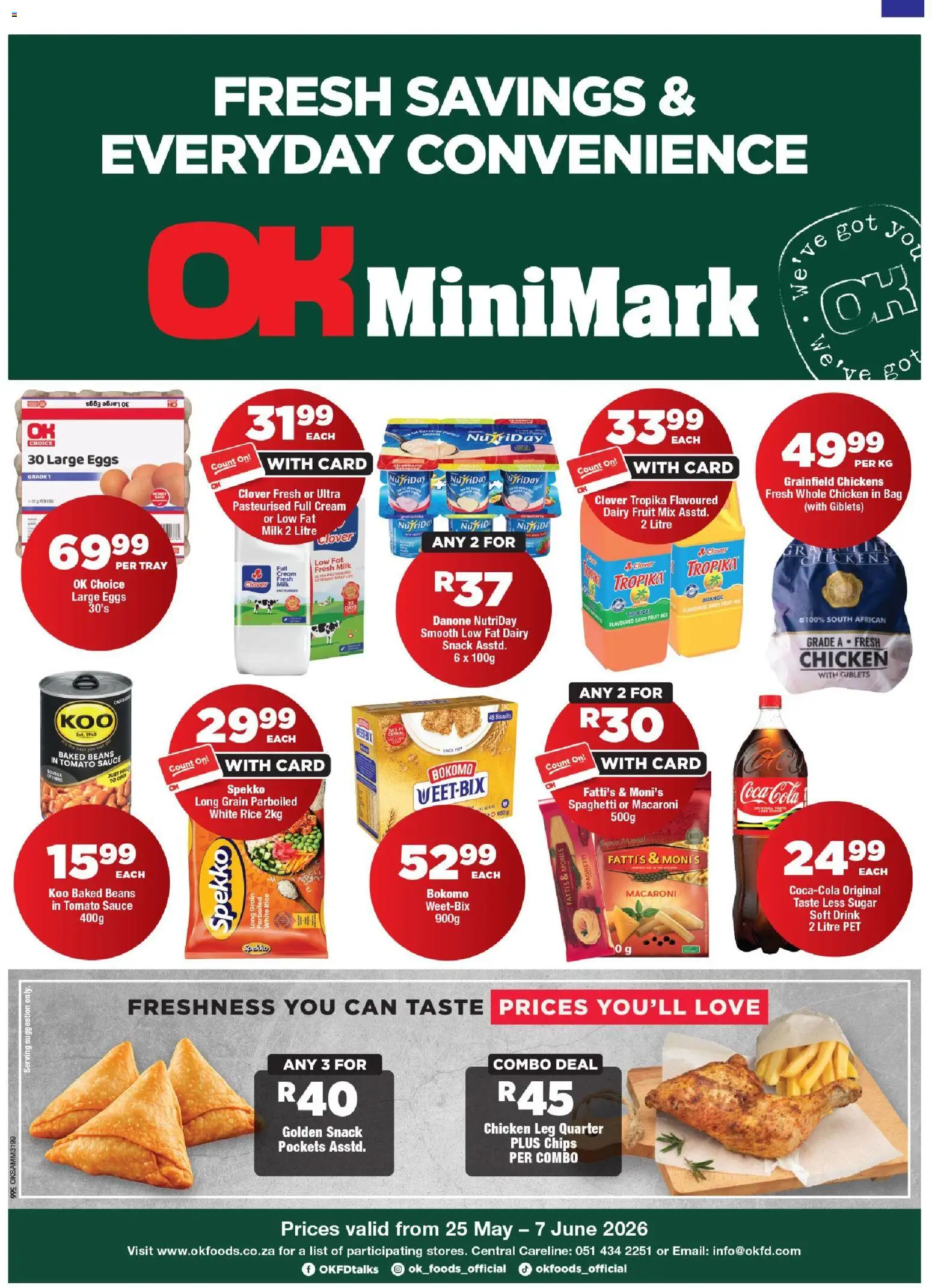 Preview of OK Foods flyer valid from 25/05/2026