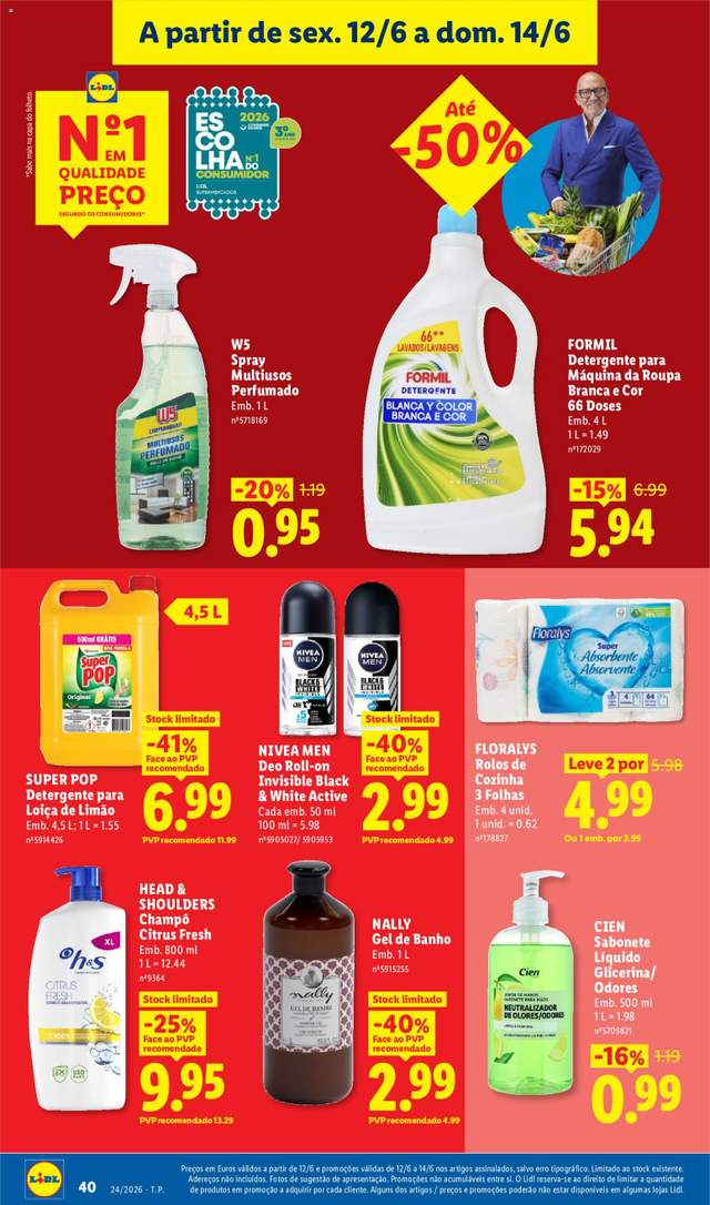 Novo folheto Lidl a partir de 08/06
