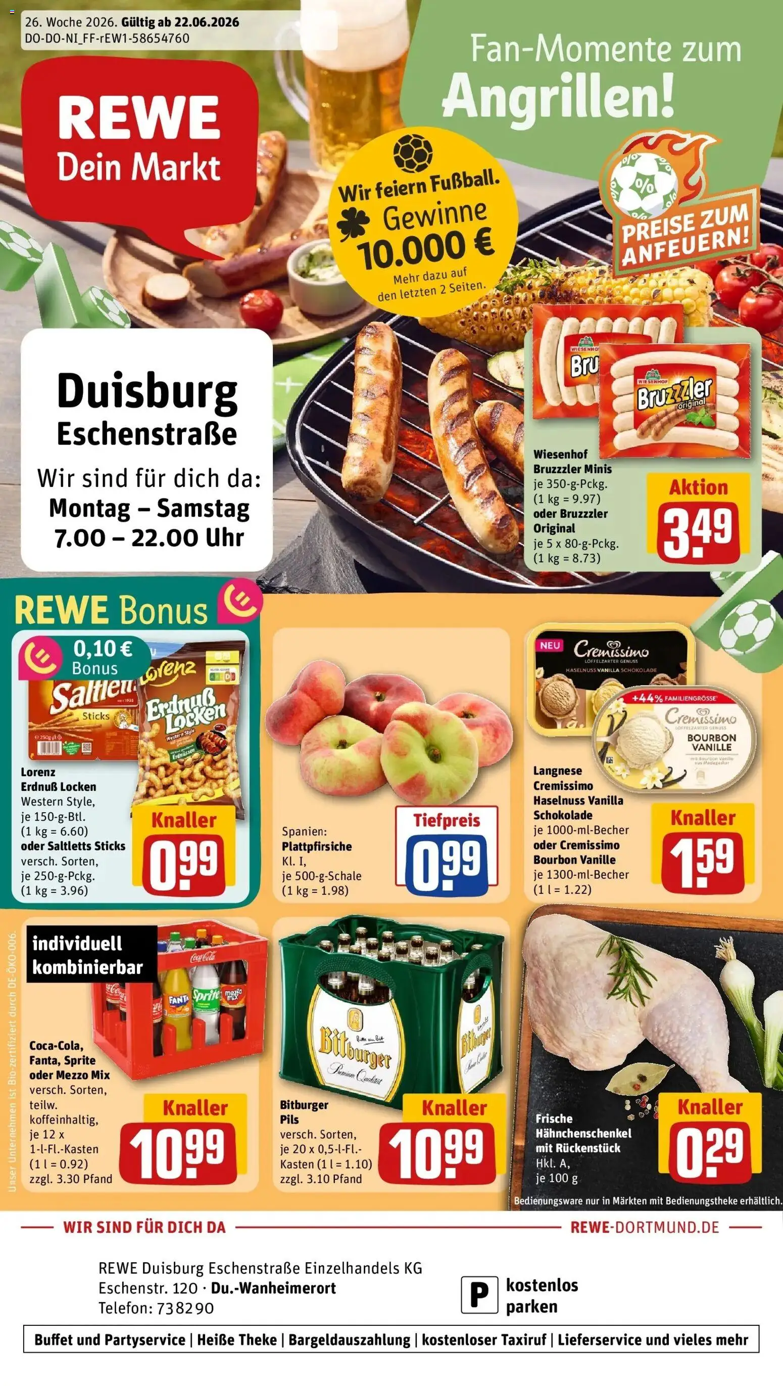 Vorschau von dem Prospekt des Geschäftes Rewe, gültig ab dem 21.06.2026
