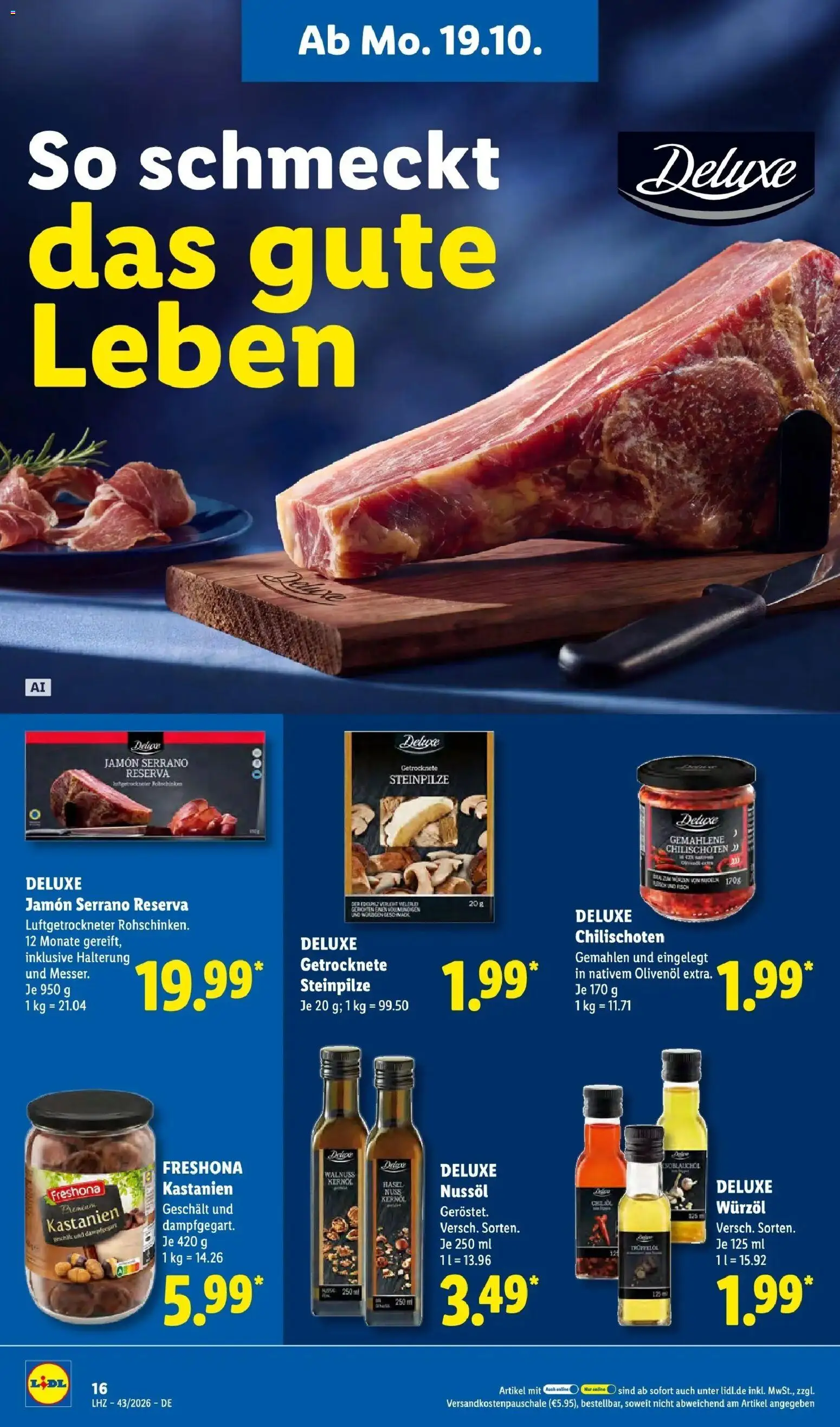 Vorschau von dem Prospekt des Geschäftes Lidl, gültig ab dem 19.10.2026
