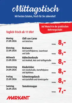 Vorschau von dem Prospekt des Geschäftes Markant, gültig ab dem 21.09.2026