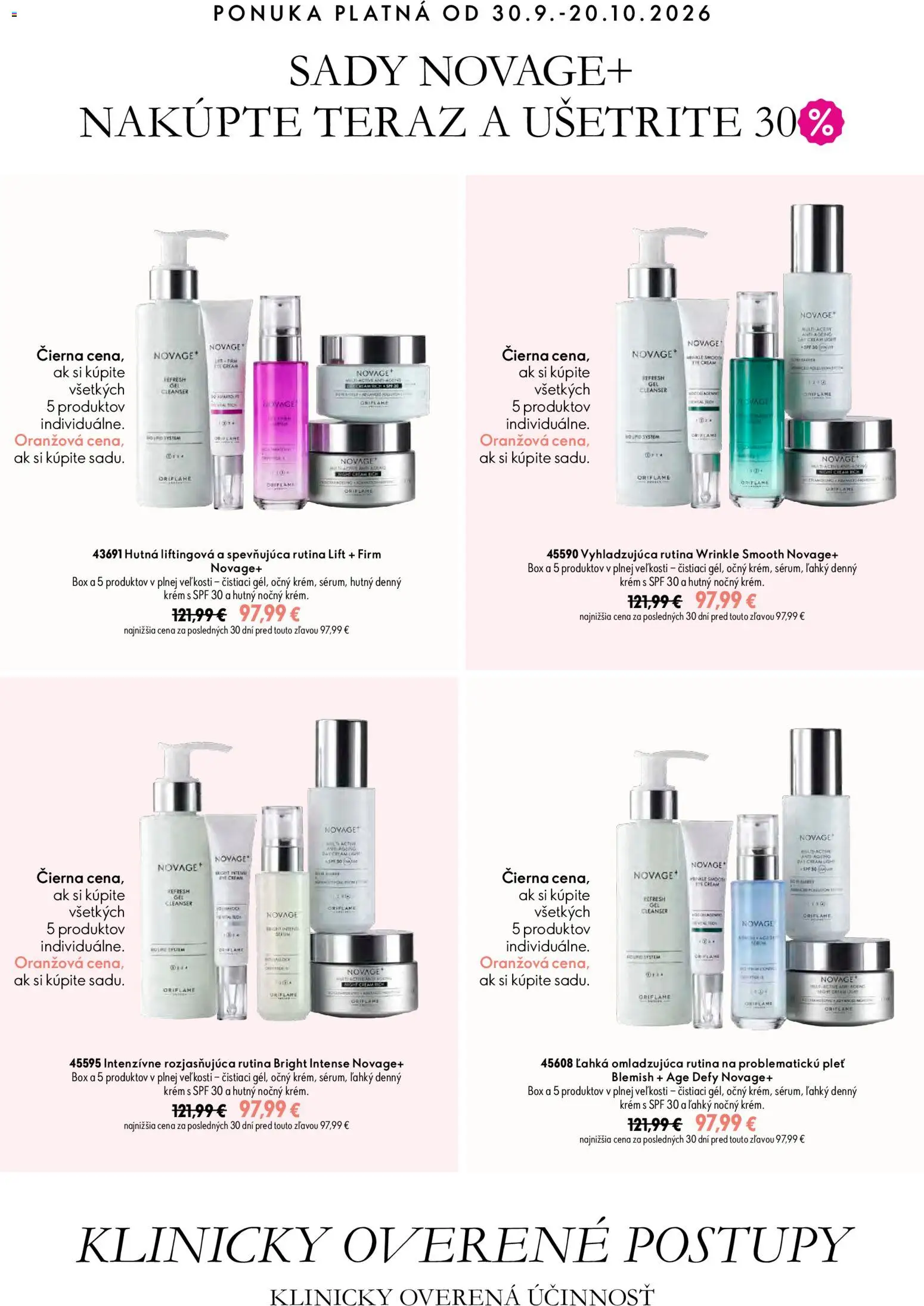 Náhľad Oriflame letáku platného od 30.09.2026 - Krém