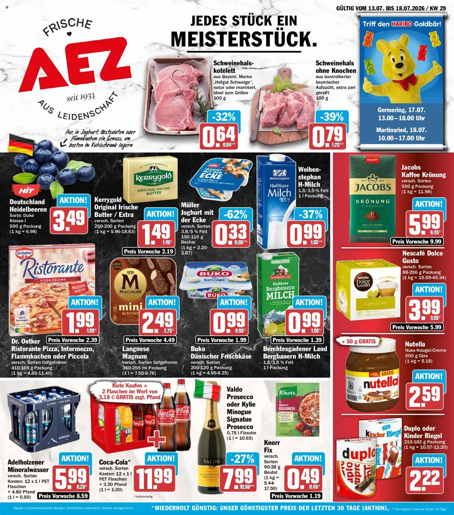 Vorschau von dem Prospekt des Geschäftes AEZ, gültig ab dem 13.07.2026